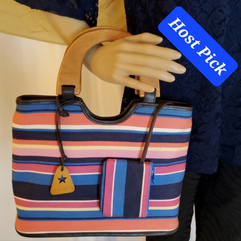 Wooden Top Handle Bag